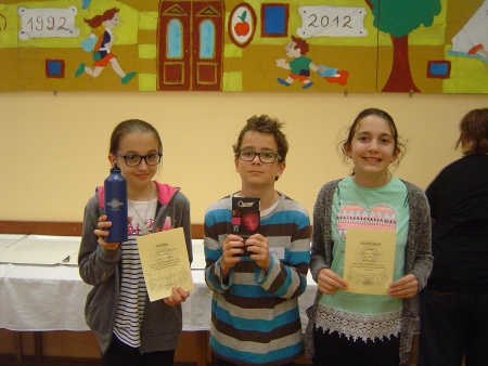 1. helyezés az egyházmegyei hittanversenyen