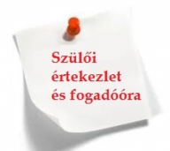 Szülői értekezlet, fogadóóra