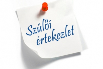 Szülői értekezletek